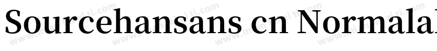 Sourcehansans cn Normalal字体转换
